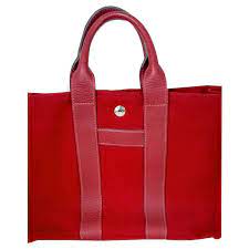 Buy, sell, empty your wardrobe on our website. Hermes Toto Handtaschen Leder Baumwolle Bordeaux Ref 128075 Joli Closet