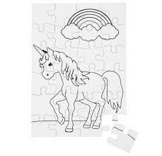 Lot De 2 Puzzles A Colorier A5 Creativ Company Licorne La Fourmi Creative
