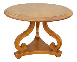 Free delivery and returns on ebay plus items for plus members. Vintage French Country Oak Round Three Legs Scrolled Coffee Table Chairish