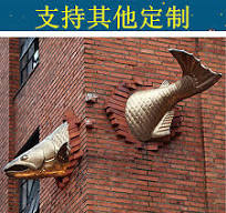 Fish wall hanging wall decoration wall grilled fish ...
