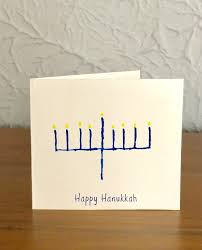 I divided the paper in half widthwise using a very light pencil line so that it now measured. Make Festive Hanukkah Watercolor Cards Make And Takes