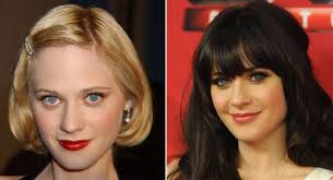 Blonde Vs Brunette Celebs Who Made The Switch Blonde Vs Brunette Zooey Deschanel Hair Brunette To Blonde Before And After