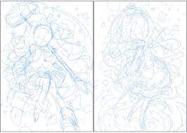 A rough draft, or 'rough', is an initial draft of written or graphic work, intended to produce raw materials for the layout. 1 Rough Draft And Line Drawing Professional Illustration Process Wasabi 1 By Clipstudioofficial Clip Studio Tips