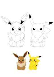 Eevee is a normal type pokémon introduced in generation 1. Pikachu With Hat Coloring Pages 2 Free Coloring Sheets 2020