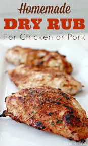 Homemade Dry Spice Rub For Chicken Or Pork Recipe Rub Recipes Meat Rubs Smoked Food Recipes
