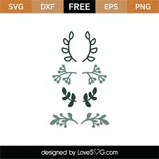 Free laurel wreath vector download in ai, svg, eps and cdr. Free Floral Laurels Svg Cut File Lovesvg Com