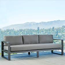 No matter which outdoor sofa or sectional you select, you're bound to receive a beautiful piece of furniture skillfully metal / aluminium outdoor sectional. Belvedere Metal In Charcoal Archives Terra Outdoor Living Metal Sofa Metal Outdoor Furniture Outdoor
