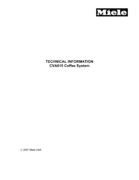 Tampering with electrical connections or components and mechanical parts is dangerous and may cause machine damage. Miele M 615 Eg Cva615 User Manual Manualzz