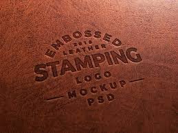Free Embossed Leather Stamping Logo Mockup Psd Logo Mockups Psd Logo Mockup Mockup Free Psd
