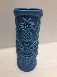 Tommy Bahama Rum Hawaii Tiki Bar Blue Tumbler Mug Pineapple Frank Tommybahama Ceramictikibeveragecontainer Tiki Bar Ceramic Tumbler Cool Mugs