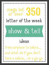 This helps the child in learning to retrieve his/her memory. Show And Tell Ideas Huge List Of 400 Ideas For A Z Mary Martha Mama
