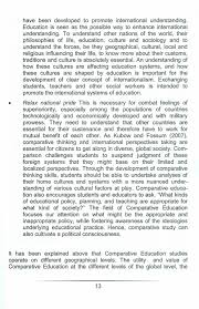 Definition And Purpose Of Comparative Education