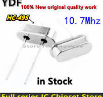 (10pcs) 100% New 10.7m 10.7mhz Hc-49s In-line 2-pin Quartz Crystal  Resonator Crystal Oscillator Resonator - Integrated Circuits - AliExpress