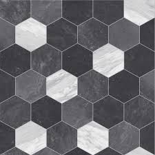 Vinyl sheet is a popular resilient flooring that is often used as an alternative to natural stone, ceramic tile or even hardwood. Hexagon Vinyl Flooring Tapi Carpets Floors