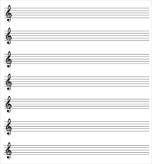 Free music manuscript staff paper. Printable Staff Paper 7 Free Download For Pdf Blank Sheet Music Treble Clef Violin Sheet Music