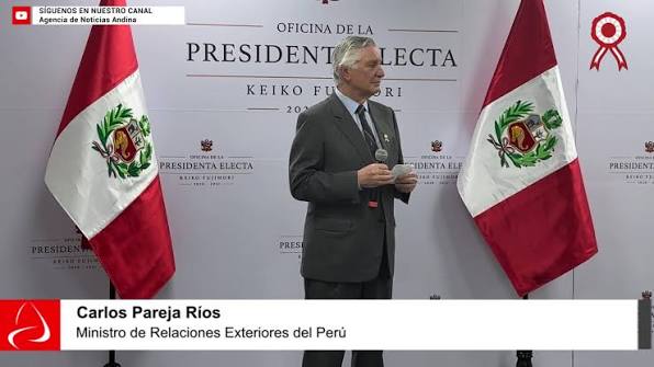 El ministro de Relaciones Exteriores, Carlos Pareja, indicó que a la toma de mando de la presidenta electa, Keiko Fujimori, asistirán el rey de España, Felipe VI, y jefes de Estado de