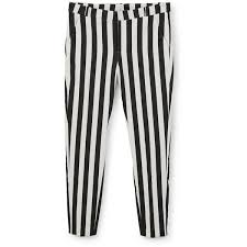 Black And White Pants Womens Mango Striped Cotton Trousers Black White Fashion Mango Trousers White Trousers