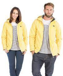 Promos toute l'année sur cire jaune femme ! Cire Impermeable Mixte Manteau Veste Mode Femme Terre De Marins