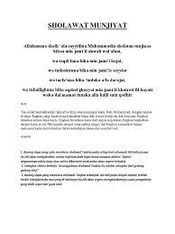 Maybe you would like to learn more about one of these? Sholawat Munjiyat