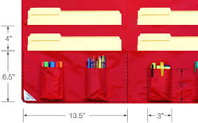 Hanging Wall File Organizer Pocket Storage Pocket Chart And