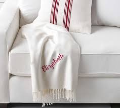 From cozying up on chilly evenings to enjoying summer evenings on the porch to a little picnic at your local park, this knotted fringe throw blanket white from hearth & hand™. Personalized Hand Knotted Fringe Throws Pottery Barn
