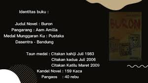 Check spelling or type a new query. Resensi Buku Novel Sunda Buron Aam Amilia Youtube