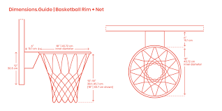 Basketball Rims Nets Dimensions Drawings Dimensions Guide