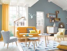 Mustard Yellow Turquoise Blue Charcoal Grey Warna Ruang Tamu Dekorasi Ruang Keluarga Kamar Dekor