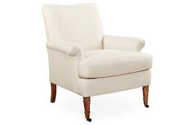 Avery Accent Chair Natural Linen In 2020 Linen Accent Chairs Rolled Arm Chair Armchair
