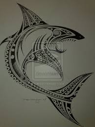 Tongan tattoo warriors, proudly wear & tattoo #tonga's coat of arms without ownership. Cool Black Polynesian Shark Tattoo Design By Dave Tonga