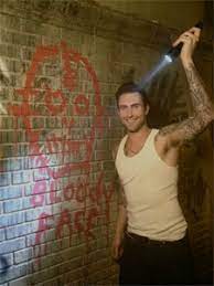 Adam Levine On The Set Of American Horror Story