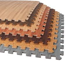 Forest Floor 36 Sq Ft Foam Printed Bamboo Wood Grain Interlocking Anti Fatigue Flooring Mats 9 2 X2 Tiles Foam Floor Tiles Foam Flooring Foam Wood Flooring