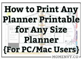 How To Resize Planner Printables For Any Size Planner Or Tns