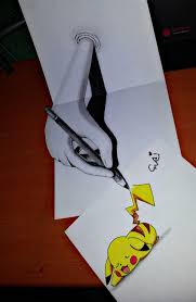 Here presented 17+ 3d pictures drawing images for free to download, print or share. Real 3d A Hand Drawing Pikachu By Sudilin On Deviantart