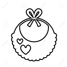 Baby Bib Icon Over White Background Vector Illustration Royalty Free Cliparts Vectors And Stock Illustration Image 76566683