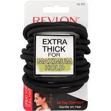 Revlon Revlon Extra Thick Black Hair Elastics 15 Count Walmart Com Elastic Hair Bands Hair Band Best Hair Ties