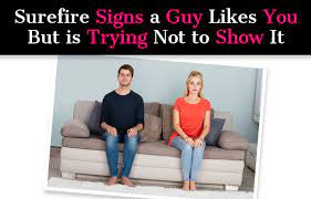 Surefire Signs A Guy Likes You But Is Trying Not To Show It - A New Mode