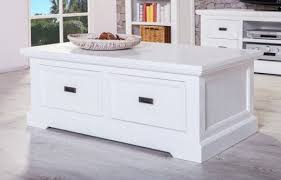 Couchtisch Olympia Weiss Akazie Massiv Holz Wohnzimmertisch Beistelltisch Couchtisch Truhe Weisse Truhe Truhe