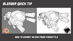 Download Quick Tip Export Svg From Freestyle In Blender Files For Cricut Silhouette Plus Resource For Print On Demand