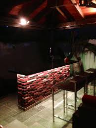 Outdoor Bar Counter Lighting Creates A Simple Look But Adds Light To An Otherwise Dark Space Led Outdoor Lighting Outdoor Bar Bar Counter