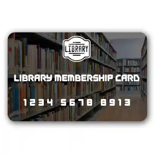 Library Membership Card service illustration