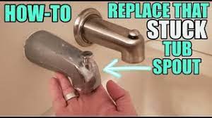 Trick To Remove That Stuck Tub Spout Youtube