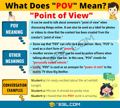Pov Meaning What Does Pov Mean Useful Text Conversations 7 E S L What Does Pov Mean Pov Other Ways To Say