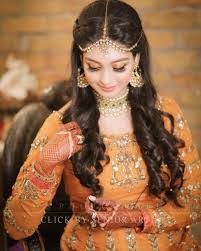 Mayun Mehndi Hairstyle Pakistani Party Wear Dresses Bridal Hair Jewelry Dress Style Pakistani
