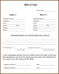 Pin On Bill Of Sale Form