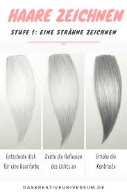 in dieser anleitung erfahrst du wie du realistische haare zeichnen kannst teil 1 eine einfache strahne ei in 2020 how to draw hair drawing tips realistic drawings