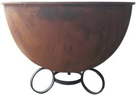 Heavy duty cast iron fire pit. Must Have Dm 3840 Karoo Fire Pit With Oval Shape Heavy Duty Cast Iron And Extra Deep Bowl In Rustic Oxide Patina From Deeco Accuweather Shop