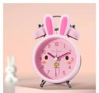 Loud Alarm Clock for Kids, 3.5 Inch Silent Non-Ticking with Backlight, Twin  Bell Analog Kids Alarm Clocks for Bedrooms Bedside
