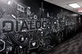Dialog Mural Ben Weeks Mural Office Wall Art Wall Murals
