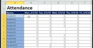 How To Create A Basic Attendance Sheet In Excel Attendance Sheet In Excel Attendance Sheet Student Attendance Sheet